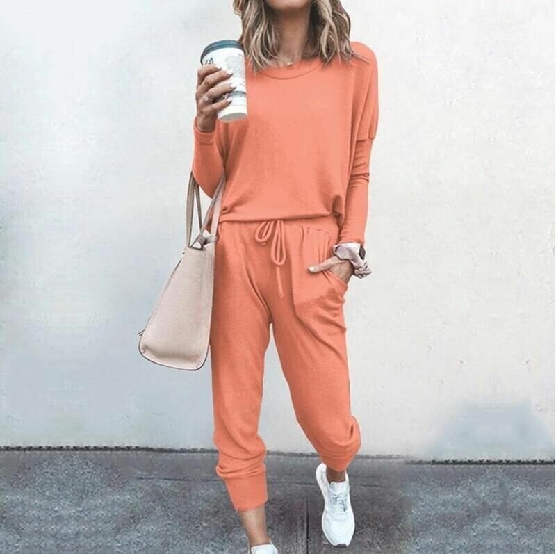 Watermelon Women's Stylish Two-Piece Top and Trouser Coordinated Set