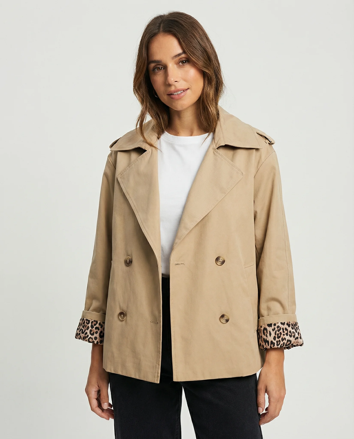 Leopard Print Trench Coat Women – Chic Casual Layering for Transitional Seasons - photo 2