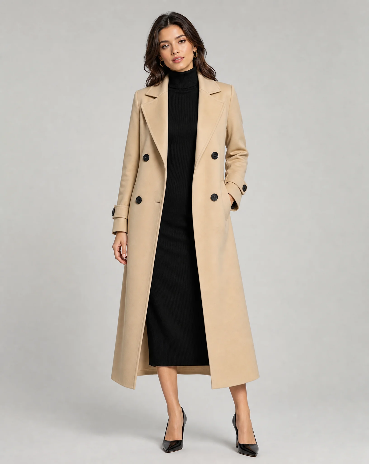 Wool Coat – Stylish Long Design for Warmth and Versatility - photo 3