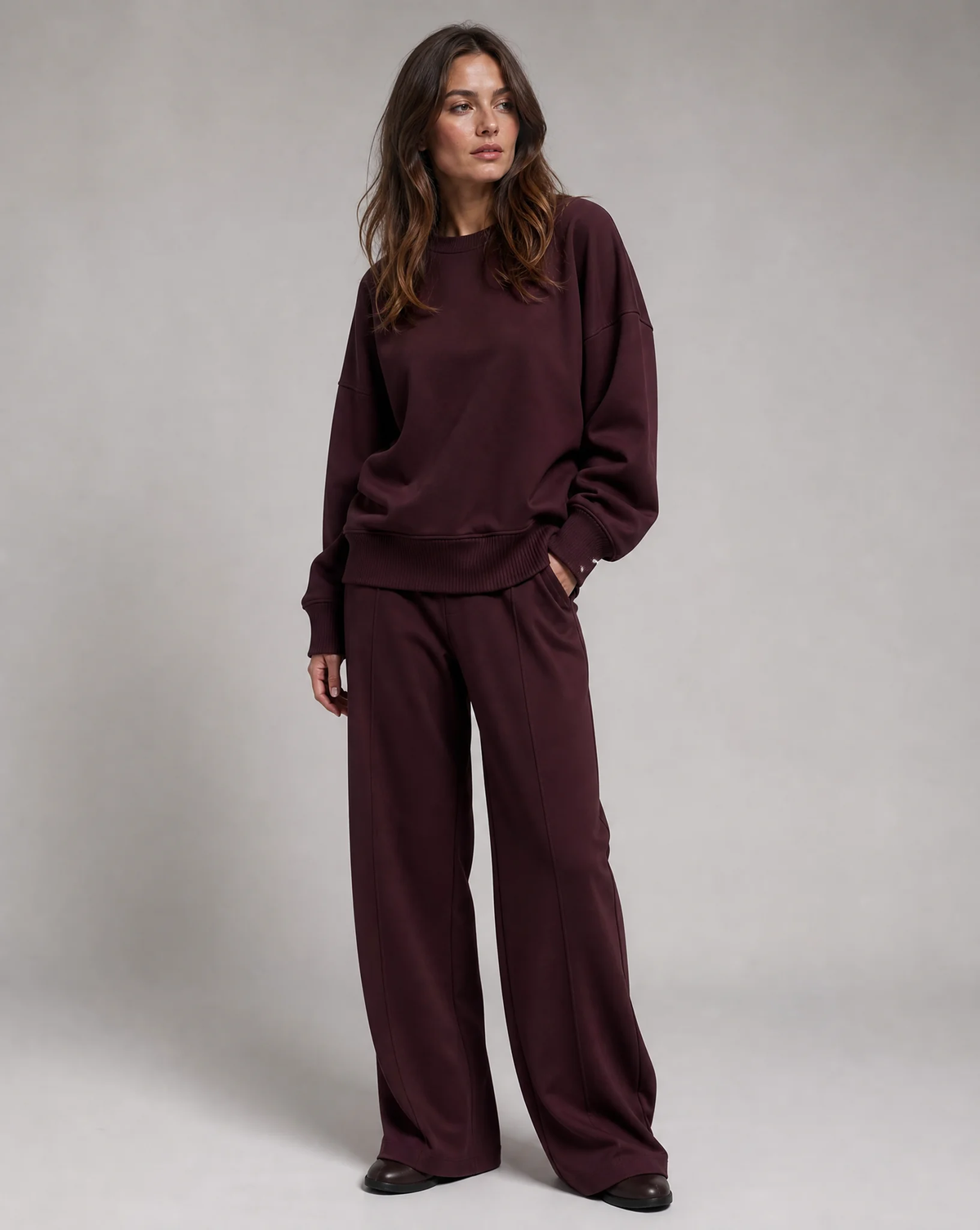 Women's Soft Knit Two-Piece Co-ord Set with Long Sleeves - photo 1