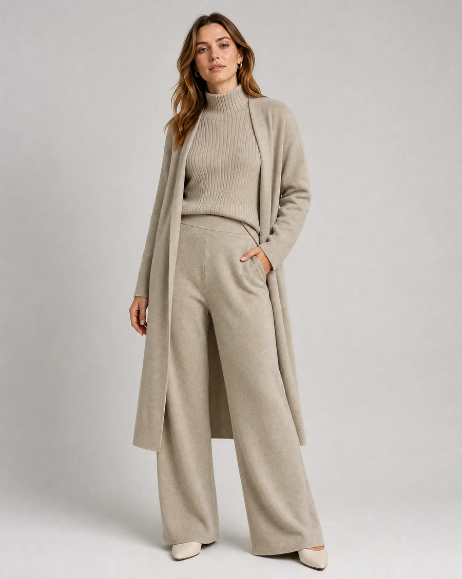 Women's Elegant Three-Piece Coordinated Set in Versatile Colours - photo 1