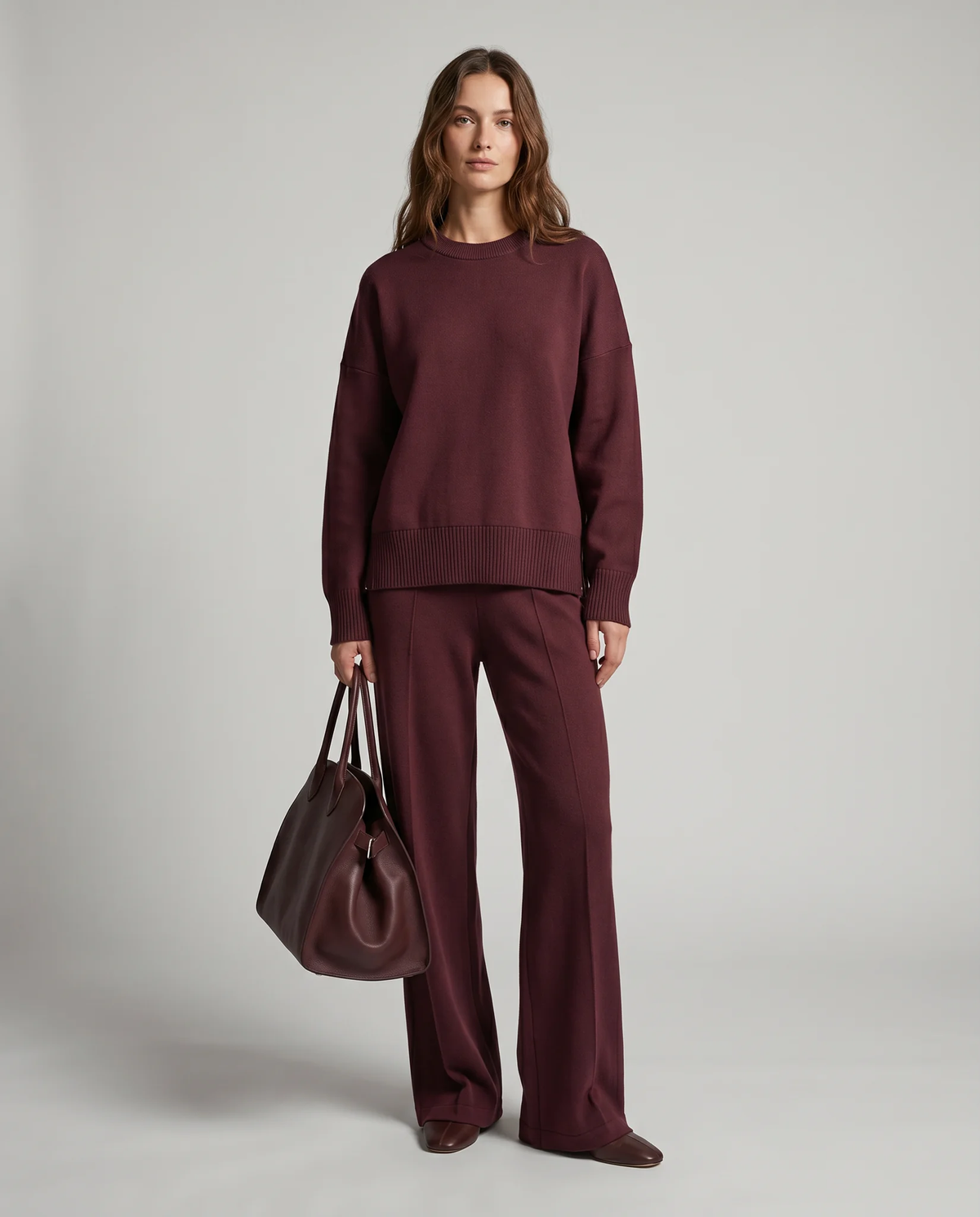 Women's Soft Knit Two-Piece Co-ord Set with Long Sleeves - photo 2