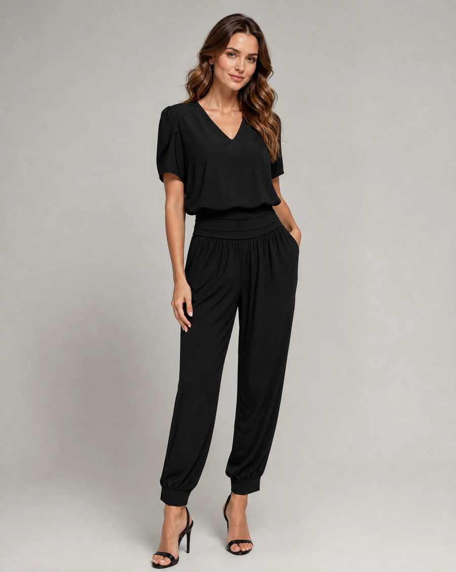 Women's Trendy Two-Piece Top and Trouser Coordinated Set - photo 1