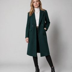 Short Classic Single-Breasted Trench Coat for Women - photo 3