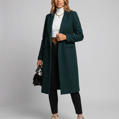 Short Classic Single-Breasted Trench Coat for Women - photo 2