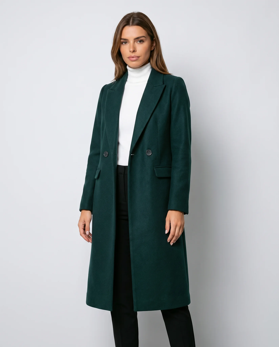 Short Classic Single-Breasted Trench Coat for Women - photo 1
