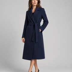 Long Classic Single-Breasted Winter Trench Coat - photo 2