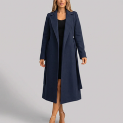 Long Classic Single-Breasted Winter Trench Coat - photo 1