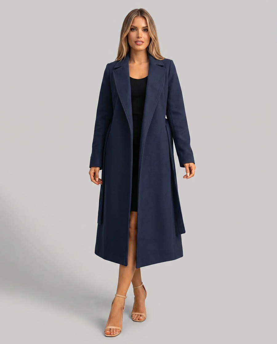 Long Classic Single-Breasted Winter Trench Coat - photo 1