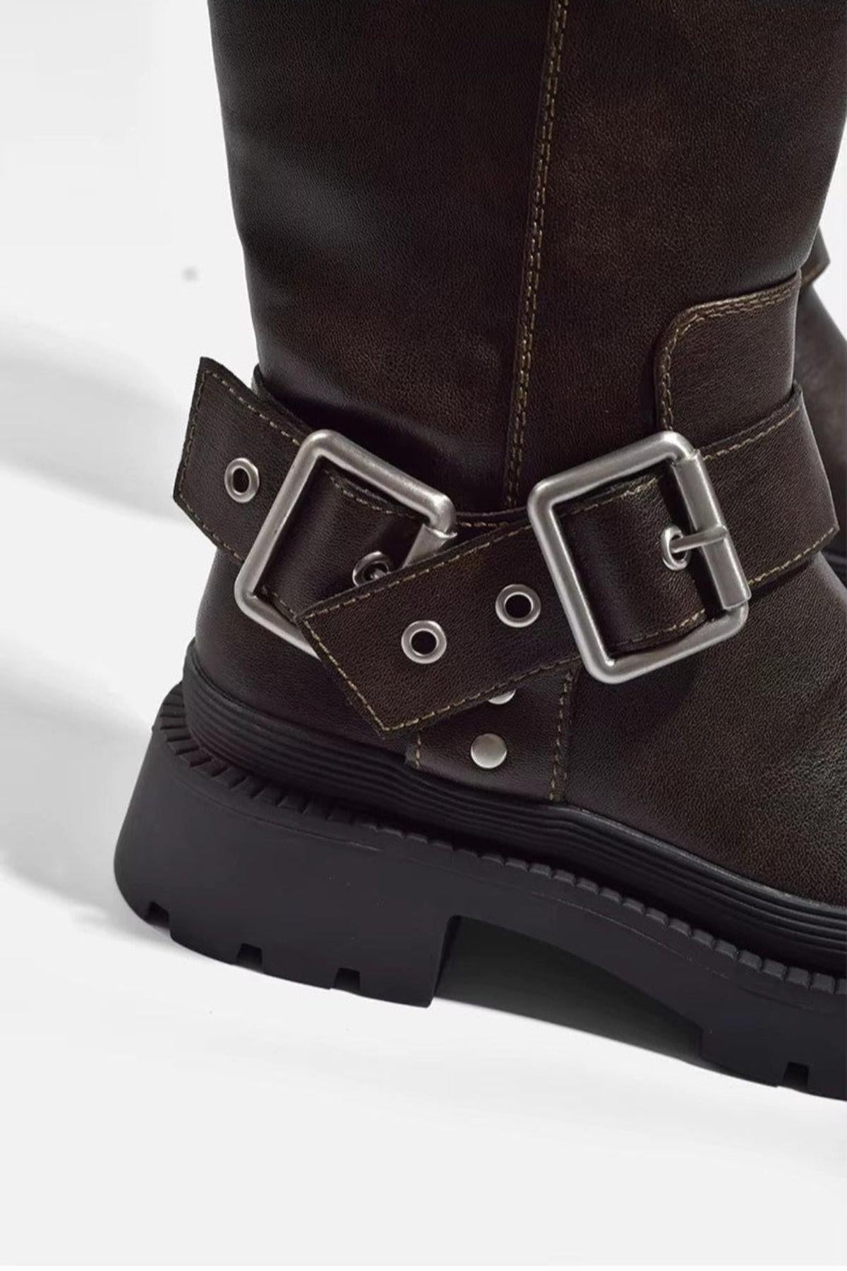 Knee-High Chunky Flat Boots - photo 3