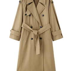 Women's Oversized Long Trench Coat - photo 4