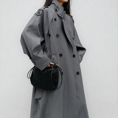 Women's Oversized Long Trench Coat - photo 1