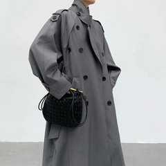 Women's Oversized Long Trench Coat - photo 5