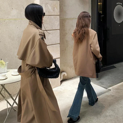 Women's Oversized Long Trench Coat - photo 7