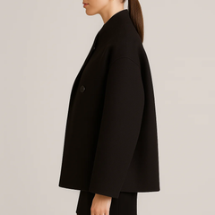 Women's Oversized Double-Breasted Coat - photo 3