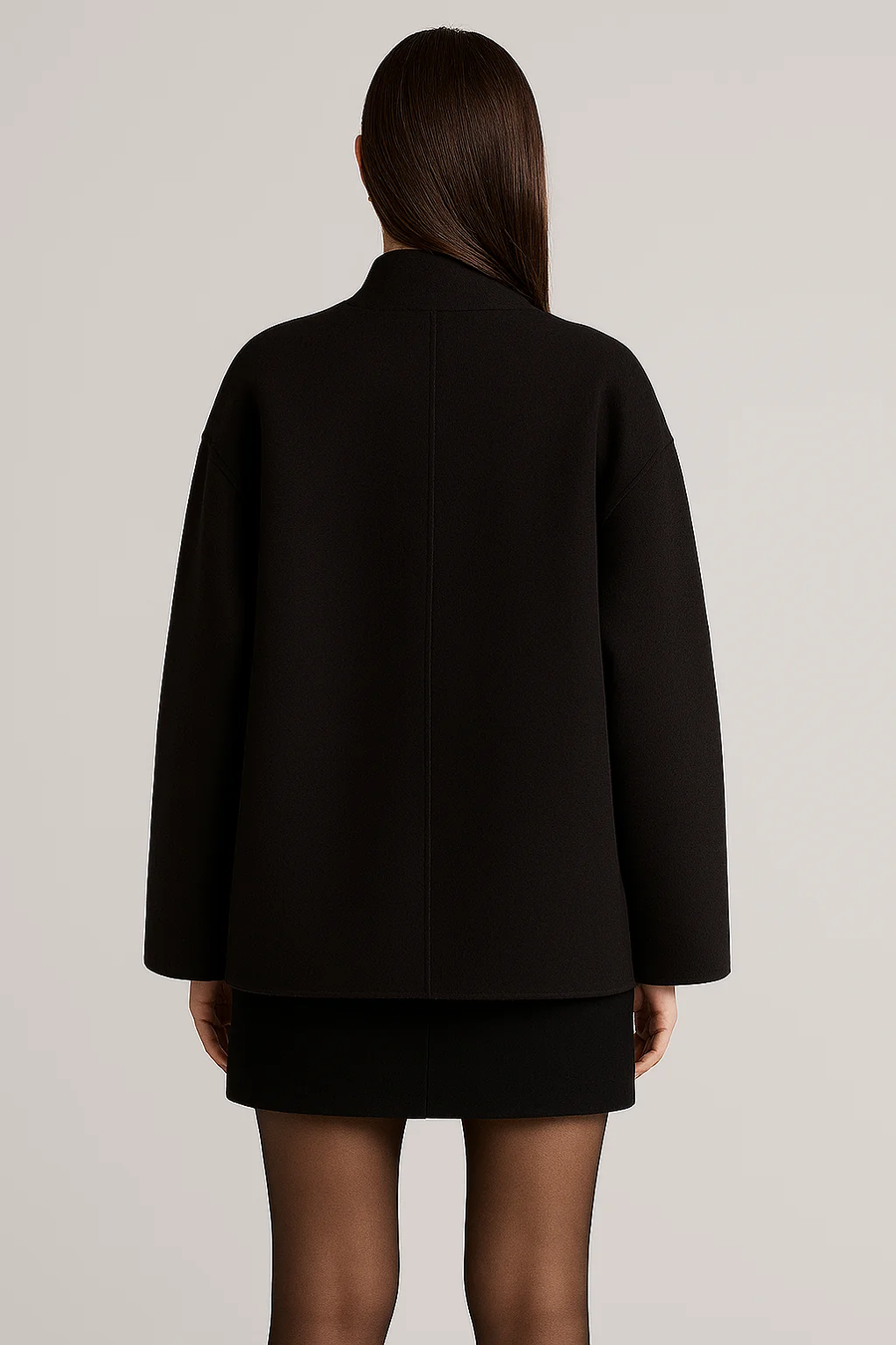 Women's Oversized Double-Breasted Coat - photo 2