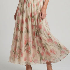 Aurelle | Halter Neck Floral Midi Dress - photo 4