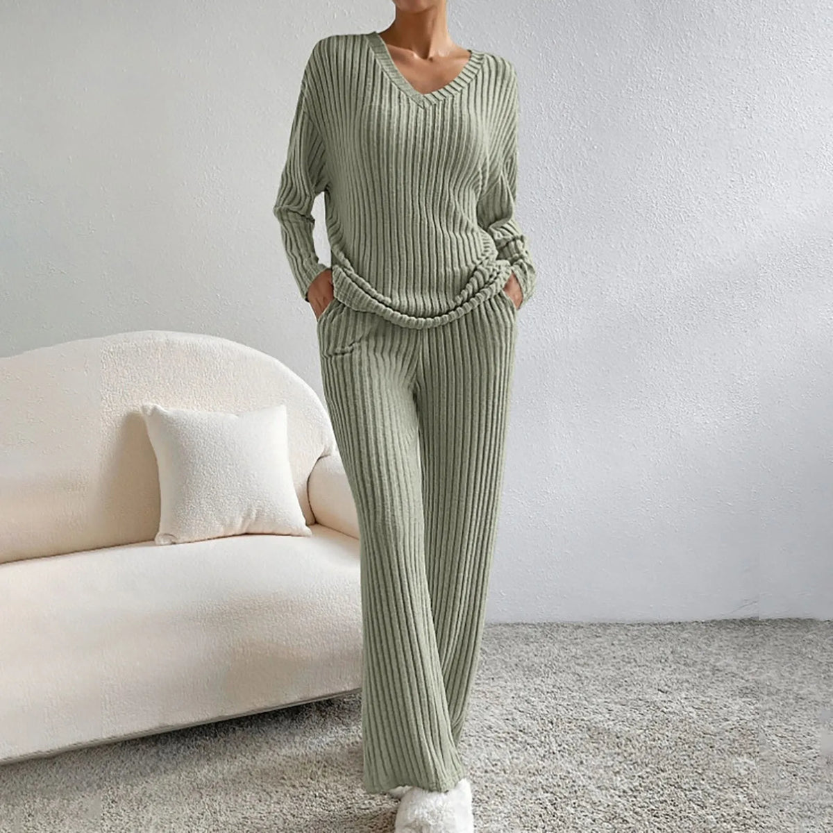 Evangeline Ribbed Knit Lounge Set - photo 6