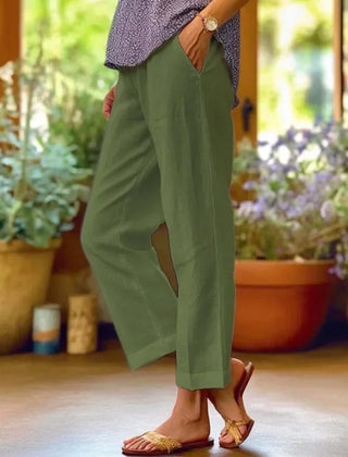 Light Green Beth | Coastal Breeze Wide-Leg Pants for Women