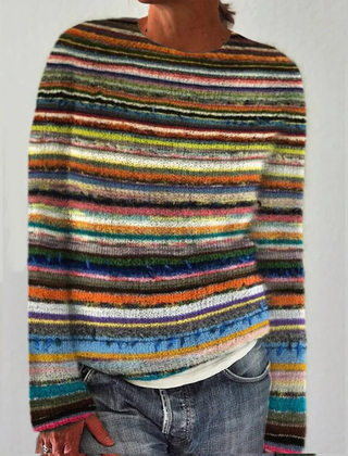 Stripes Silvana™ - Cozy Retro Sweater