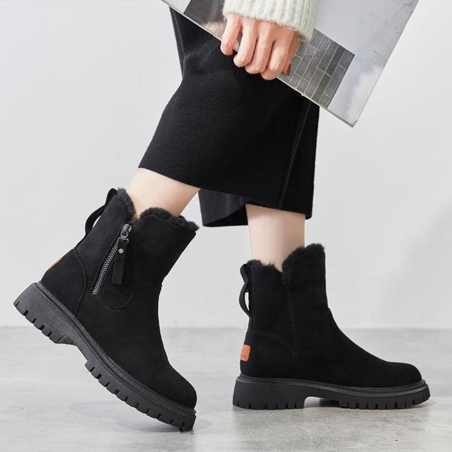 Women's Warm Fur Waterproof Winter Boots - photo 2
