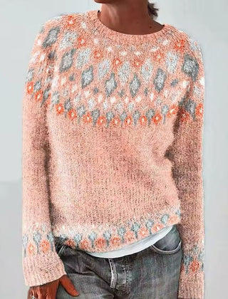 Multicolor Olivia – Warm sweater with a classic knitted pattern