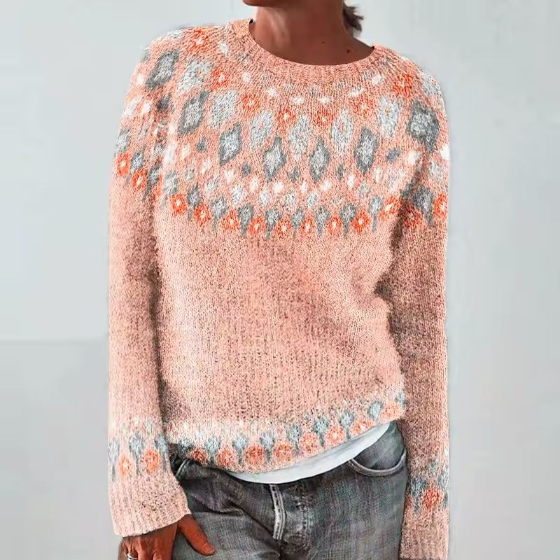 Multicolor Olivia – Warm sweater with a classic knitted pattern