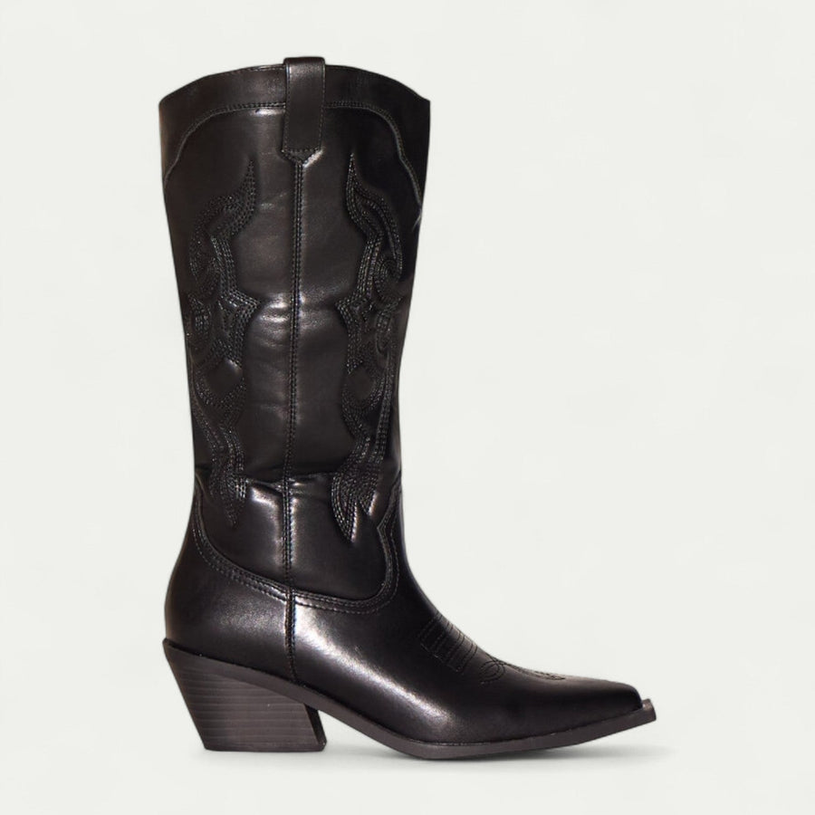 Women's Knee-High Western Cowboy Boots - photo 1
