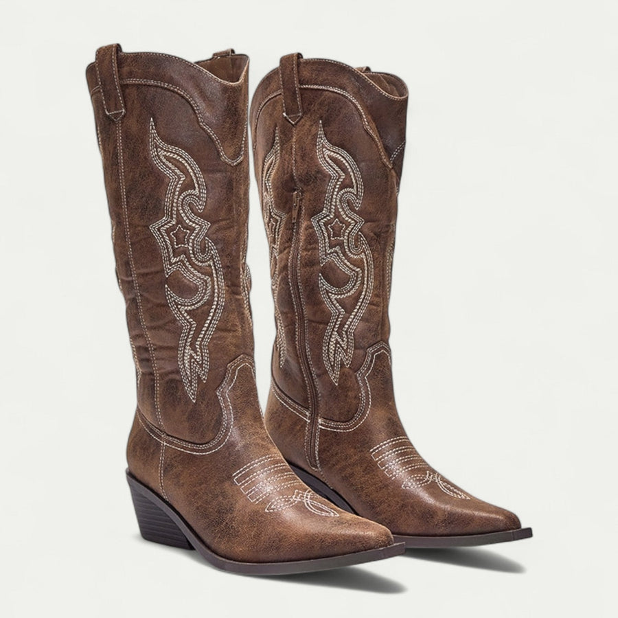 Women's Knee-High Western Cowboy Boots - photo 2