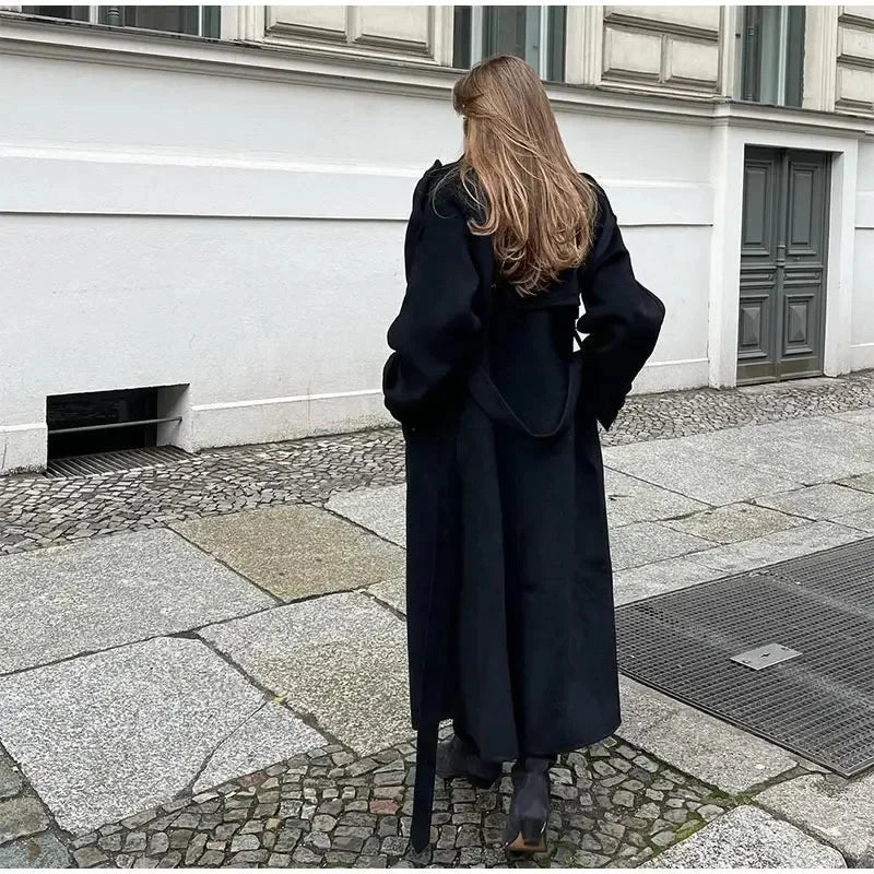 Women’s Double-Breasted Wool Blend Coat - photo 5