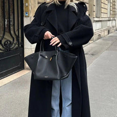 Women’s Double-Breasted Wool Blend Coat - photo 8