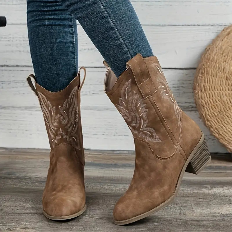 Heeled Women’s Cowgirl Boots - photo 1
