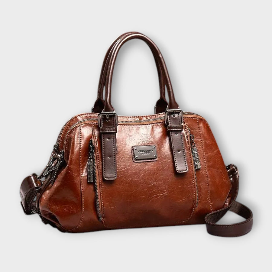 Brown Olivia - Elegant Vintage Shoulder Bag