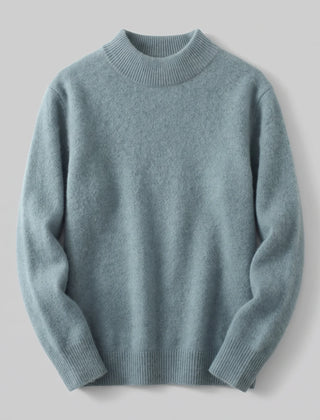 Adele Relaxed Mock Neck Sweater in Green