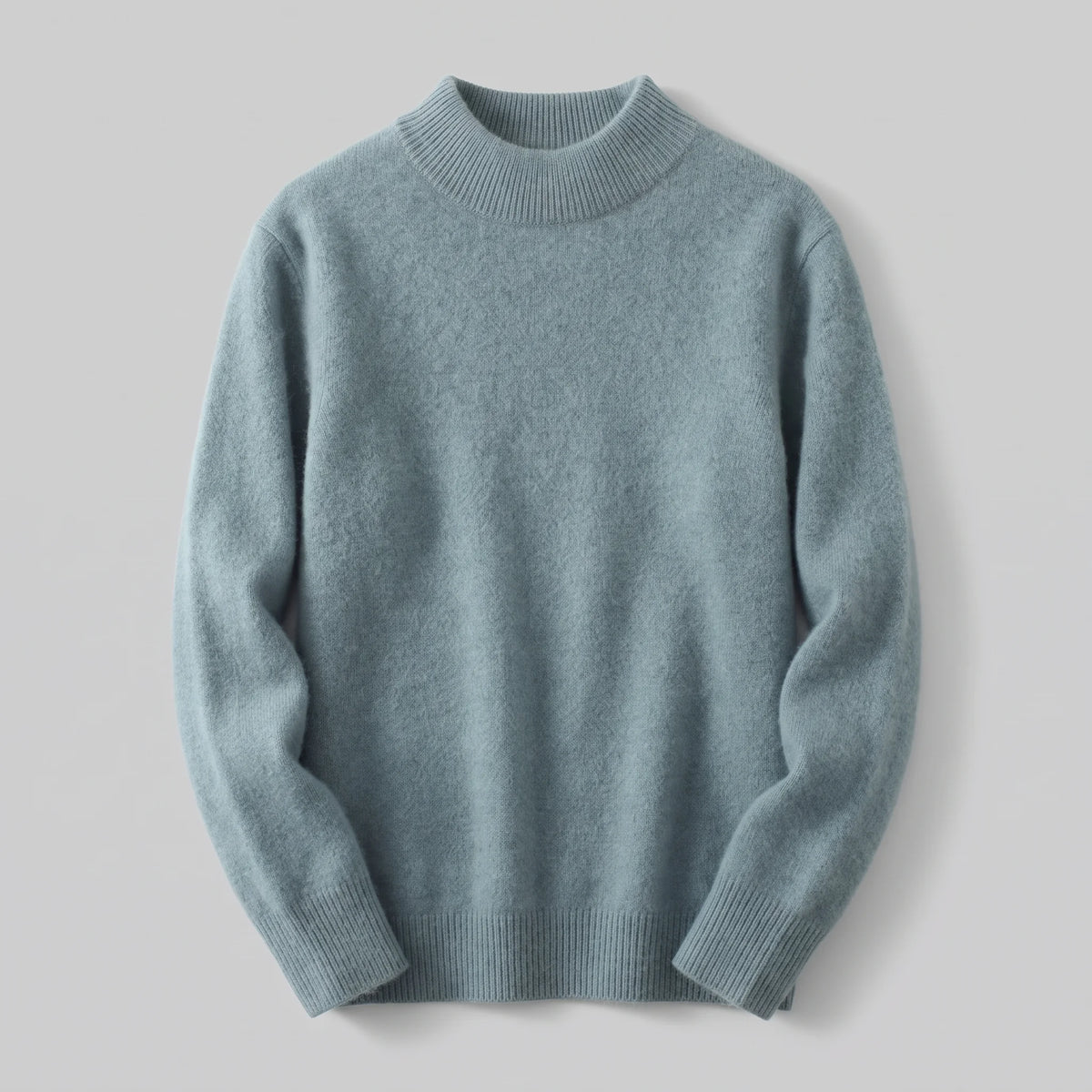 Adele Relaxed Mock Neck Sweater in Green