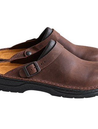 Annelies Comfortable Slip-On Clogs in Brown