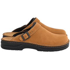Annelies Comfortable Slip-On Clogs in Tan
