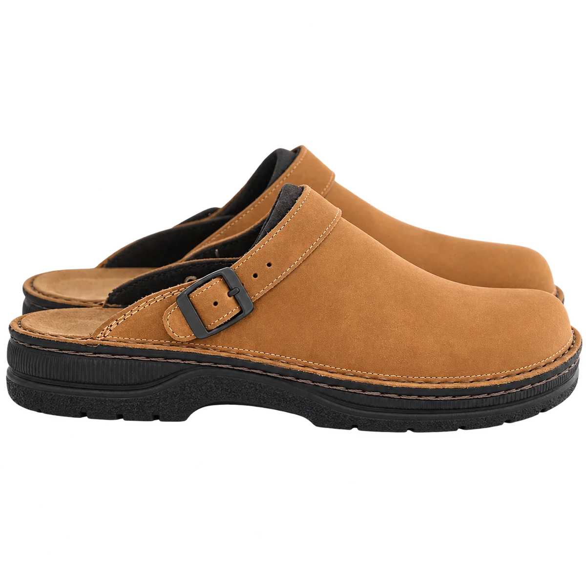 Annelies Comfortable Slip-On Clogs in Tan