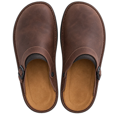 Annelies Slip-On Clogs in Brown, top view