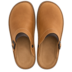 Annelies Slip-On Clogs in Tan, top view