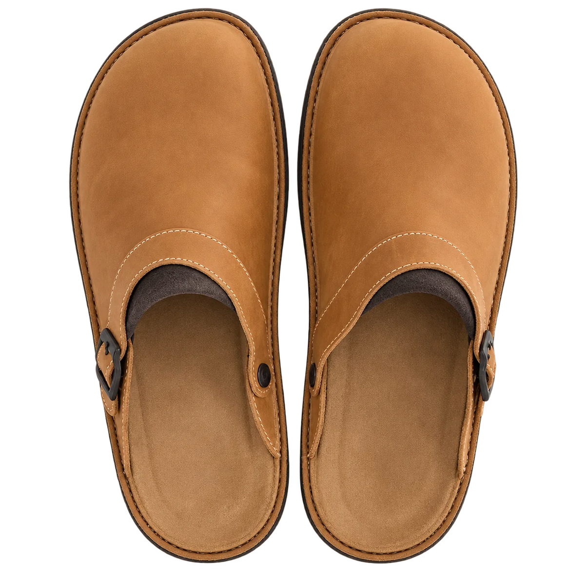 Annelies Slip-On Clogs in Tan, top view