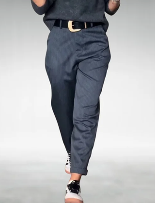 Blue Stacy | Tailored Wide-Leg Pants for Women | Smart Casual