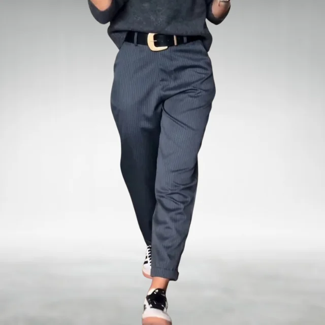 Blue Stacy | Tailored Wide-Leg Pants for Women | Smart Casual