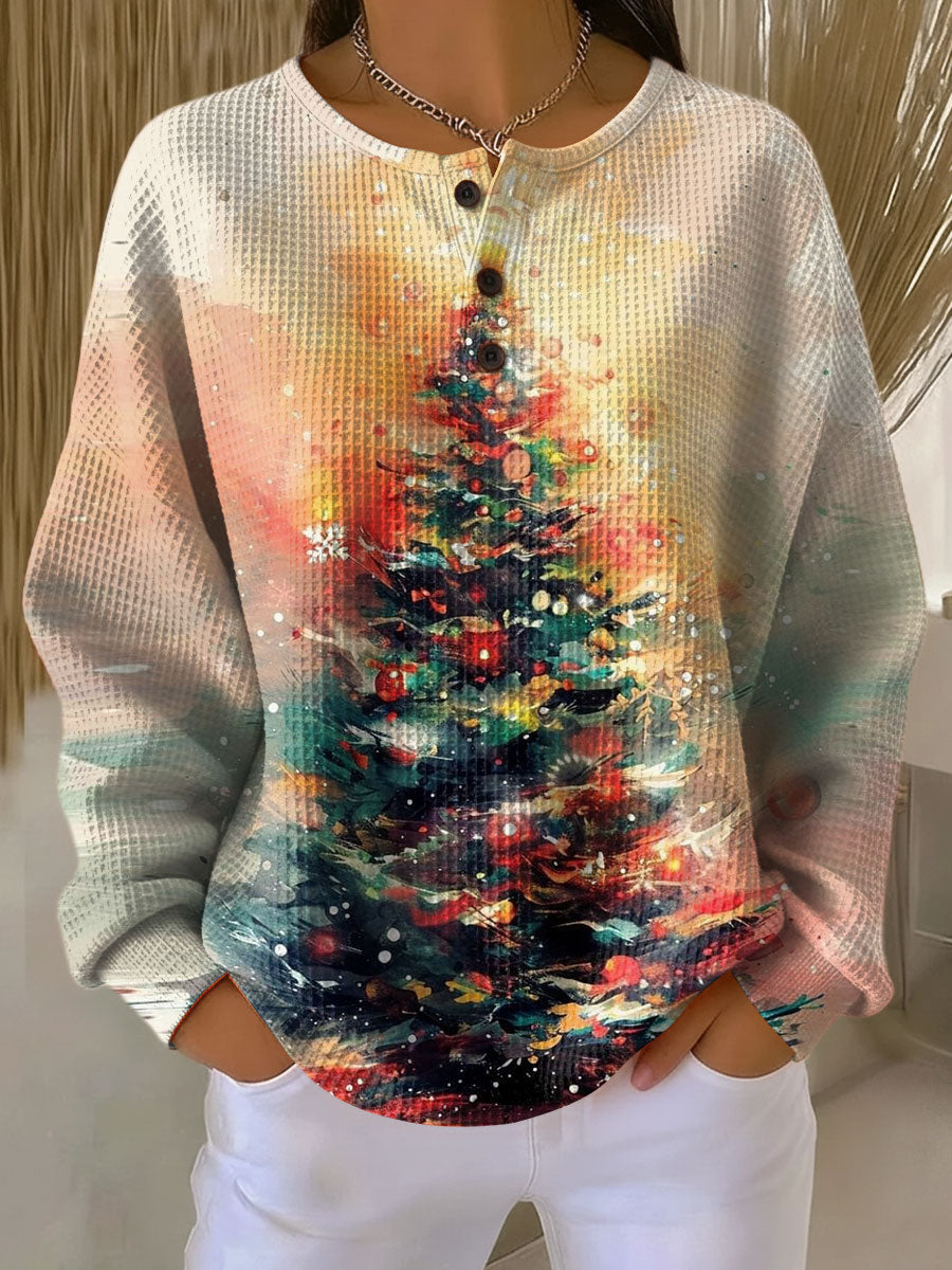 Art Ella | Sweater with Christmas Tree and Coziness