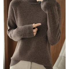 Camille Turtleneck Sweater in Brown