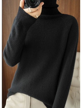 Camille Turtleneck Sweater in Black