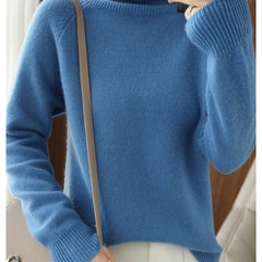 Camille Turtleneck Sweater in Blue
