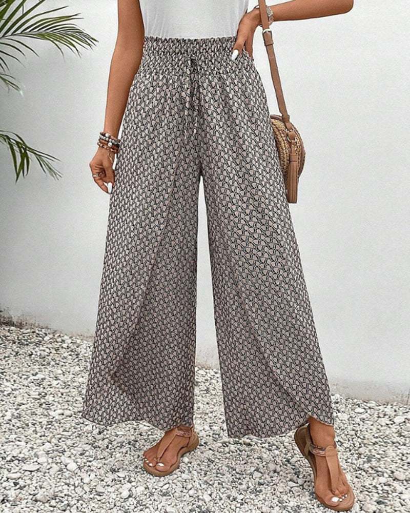 Black Mavilda | Elegant Wide-Leg Trousers for Women | Smart Casual