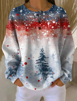 Christmas Alva | Christmas Sweater with Soft Pine Tree Pattern