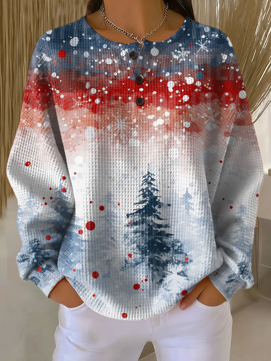 Christmas Alva | Christmas Sweater with Soft Pine Tree Pattern